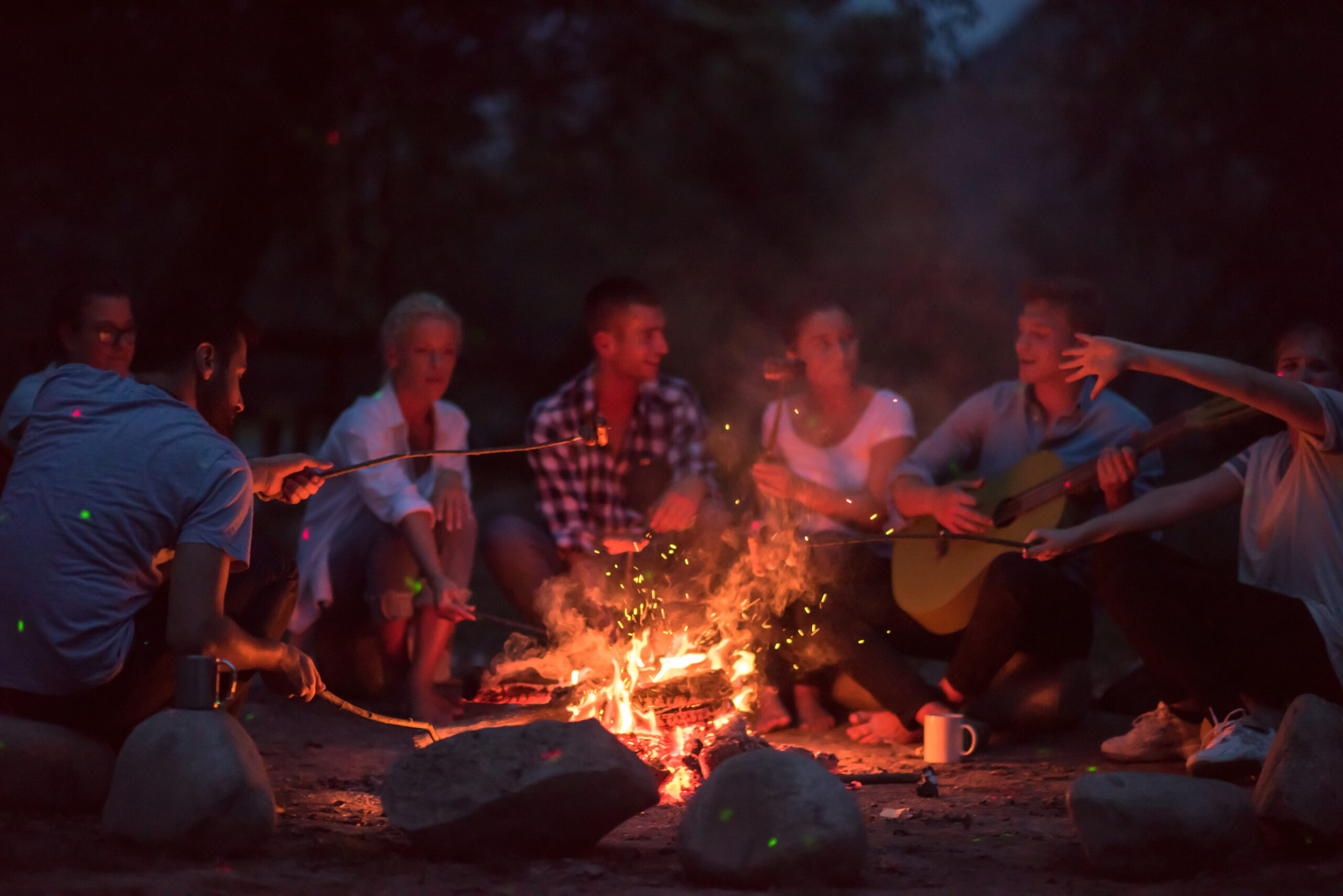 Cooking over open fire