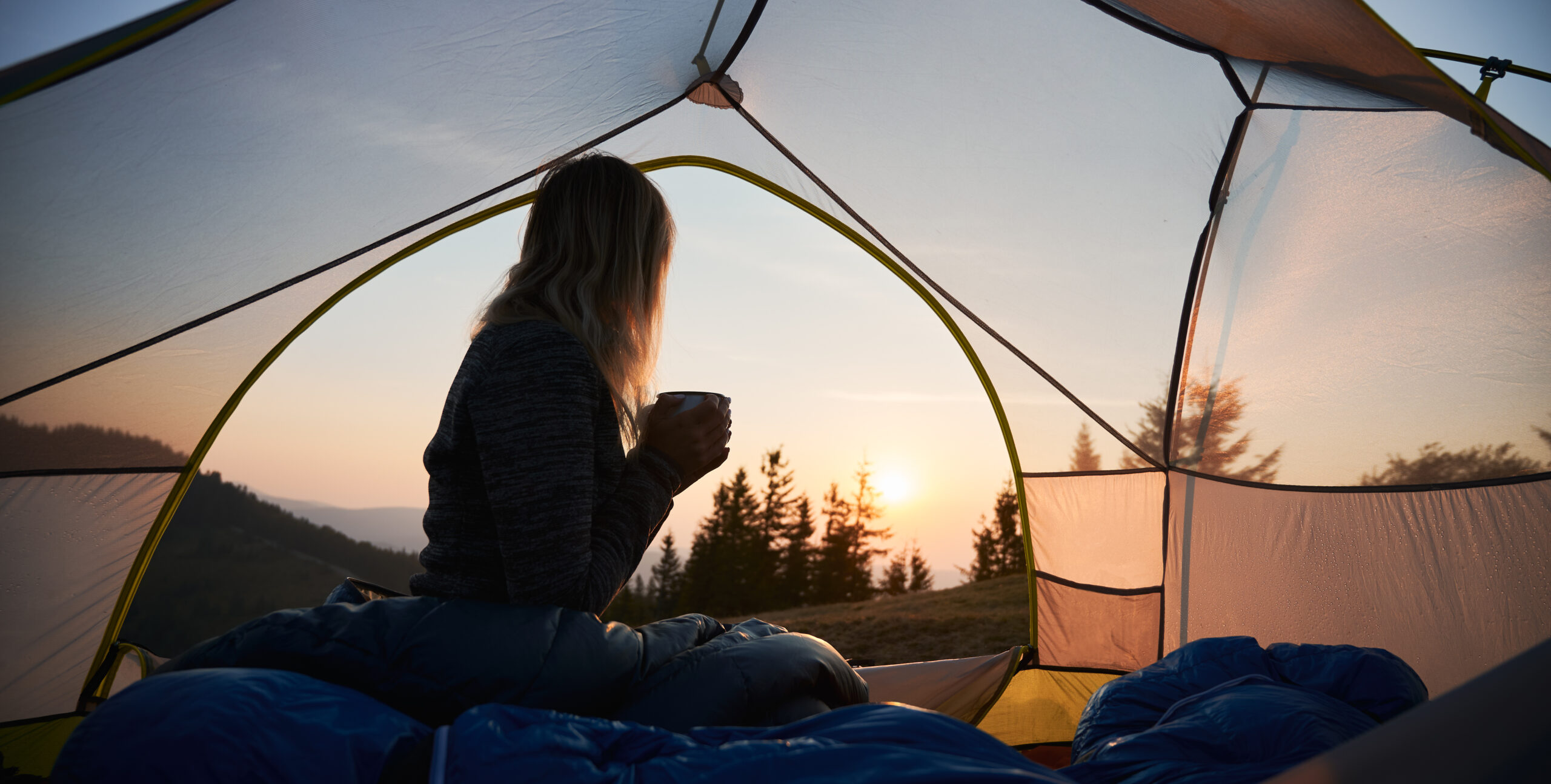 Camping starter kit with tent